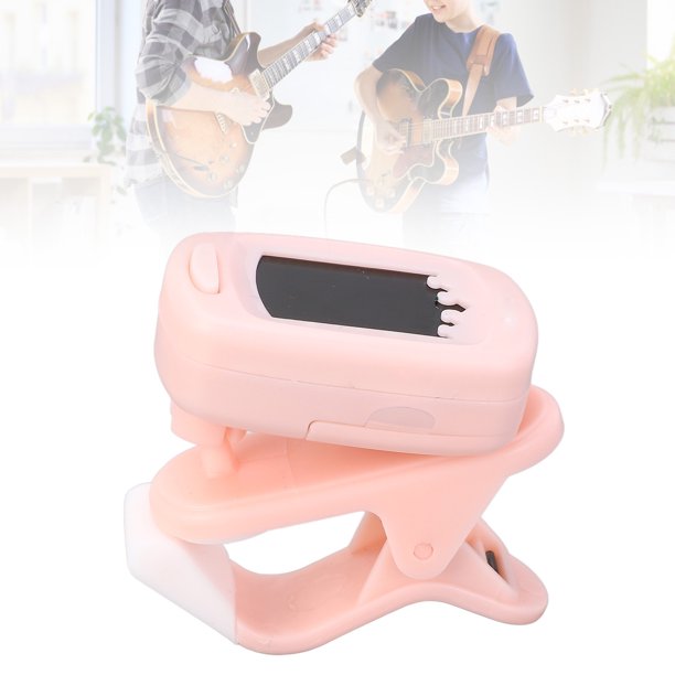 Afinador De Guitarra Con Clip, Apagado Automático Antideslizante ABS, Pantalla LCD Clara, Con Múltiples Modos De Afinación Para Bajo Violín Ukelele, Afinador Electrónico