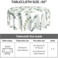 thumbnail image 4 of Green Leaf Tablecloth 60 Inch Spring Farmhouse Watercolor Eucalyptus Branches Decorative White Round Table Cloth with Waterproof Wrinkle Free for Home Kitchen Dining Patio Outdoor Picnic Wedding Party, 4 of 6