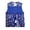 Blue, variant on Men's Fashion Solid Color Reflective Mesh Vest T Shirt for Men Pack Tops for Men Large Tall T Shirts for Men Tall Man T Shirts Crop Top T Shirts Men Pack Men's Graphic T Shirts Long Tops for