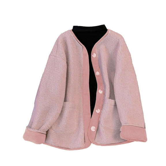 Niaviben Pea Coats for Women's Fleece Jackets Pea Coats for Women Short Jacket Women Long Winter Coats for Women Ladies Winter Coats Women Winter Coats Red L