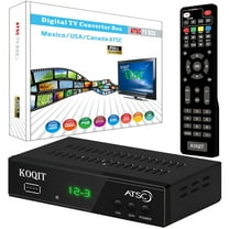 KOQIT Digital TV Converter Box ATSC Cabal Box for Analog HDTV ATSC TV Tuner 1080P Timer Setting USB PVR Function Digital Channel Free Set Top Box