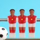 thumbnail image 5 of GAXIRE 4 piezas de repuesto para futbolín de 1,4 m (rojo y azul), 5 of 7
