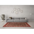 thumbnail image 3 of Ahgly Company Indoor Round Oriental Brown Industrial Area Rugs, 8' Round, 3 of 4