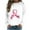 QR1-White, variant on VKOYWKM Breast Cancer Awareness Tee for Women Pink Ribbon Print T-Shirts Long Sleeve Breast Cancer Survivor Tops Fall Crew Neck Pullover Tees