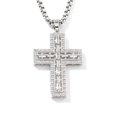 thumbnail image 6 of Big Double Cross 14K Yellow Gold Pendant Long Chain Neckalce Korea Women High Quality D Twist Chain Jewelry Gift, 6 of 7