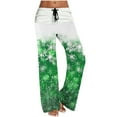 thumbnail image 2 of WXLWZYWL Women's Christmas Pajama Pants Comfy Pajamas Drawstring Stretch Print Long Wide Leg Pajama Pants Women Pajama Bottoms, 2 of 5