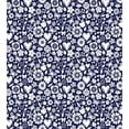 thumbnail image 3 of Ambesonne Navy Duvet Cover Sets, Heart Butterflies Leafs, 2-Queen, Navy Blue and White, 3 of 7