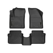 Husky Liners Weatherbeater Floor Mats | Fits 2011 - 2014 Chrysler 200 4-Door & Dodge Avenger | Front & 2nd Row, 4-pc Black - 98091