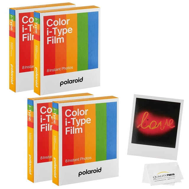 Película Polaroid Color i-Type para 32 fotos con paño