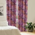 thumbnail image 2 of Ambesonne Vintage Curtains, Watercolor Spots Retro Art, Pair of 28"x95", Pale Maroon and Blue Violet, 2 of 5