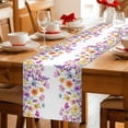 thumbnail image 5 of Table Runner - 60 Inch Long, Pink Spring Floral Kitchen Dining Table Runner Dresser Scarves, Flowers Elegant Pastoral Watercolor Farmhouse Decor for Coffee Tables Wedding Party Banquet, 5 of 8