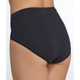 thumbnail image 2 of Women's Bali CD62 Lace Desire Cotton Hi-Cut Brief Panty (Black w/Black Lace 7), 2 of 2