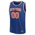 thumbnail image 2 of Men's Fanatics Jordan Clarkson Blue New York Knicks Fast Break Replica Player Jersey - Icon Edition, 2 of 3