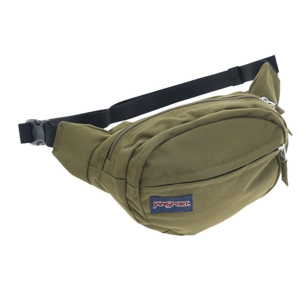 Riñonera JanSport Fifth Avenue verde militar de 2,5 litros para viajes