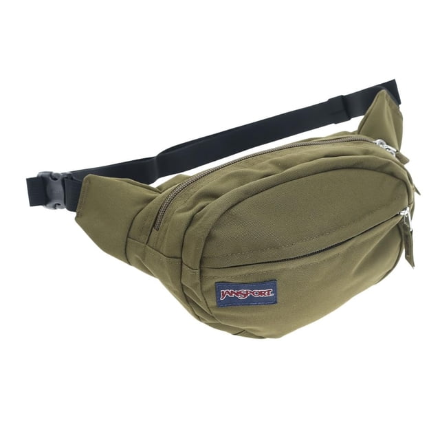 Riñonera JanSport Fifth Avenue verde militar de 2,5 litros para viajes