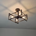 thumbnail image 3 of 4-Light Semi Flush Mount Ceiling Light Fixtures Industrial Ceiling Lamp Vintage Farmhouse Lighting Chandelier Light for Kitchen Island Hallway Dining Room, 3 of 8
