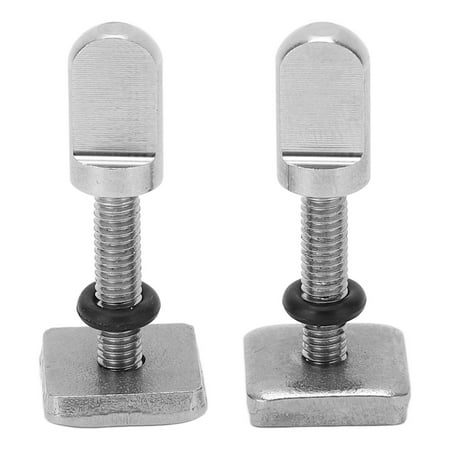 

316 Stainless Steel Fin Screw 2Pcs Surf Fin Screw Plate M4 Easy To Fix Plug In Rustproof Non Tool For Surfboard