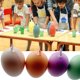 thumbnail image 5 of 50 Uds huevos falsos de Pascua decoración de de fiesta de plástico huevo jardín de infantes accesorios de pintura DIY blanco con cuerda Kits de decoración para fiestas Vistoso sin cuerda Bearachild HA003690-05, 5 of 6