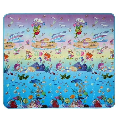 Infant Play Mat Baby Kids Children Play Mat Picnic Cushion Crawling Mat Two Sides Playing Activity Pad SPPYY
