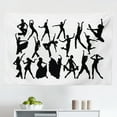 thumbnail image 1 of Joy Tapestry, Retro Vibrant Joy Calligraphy on Victorian Baroque Ornate Classic Backdrop, Fabric Wall Hanging Decor for Bedroom Living Room Dorm, 2 Sizes, Indigo Hot Pink Grey, by Ambesonne, 1 of 1