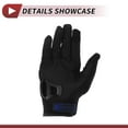 thumbnail image 6 of Unique Bargains 1 Pair Motorcycle Winter Warm Touchscreen Driving Gloves XXL Black Blue Polar Fleece, 6 of 6