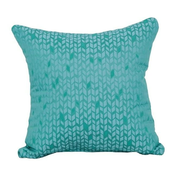 Blazing Needles 9910-S1-ID-080 17 in. Jacquard Throw Pillows with Inserts, Banyan Seagla