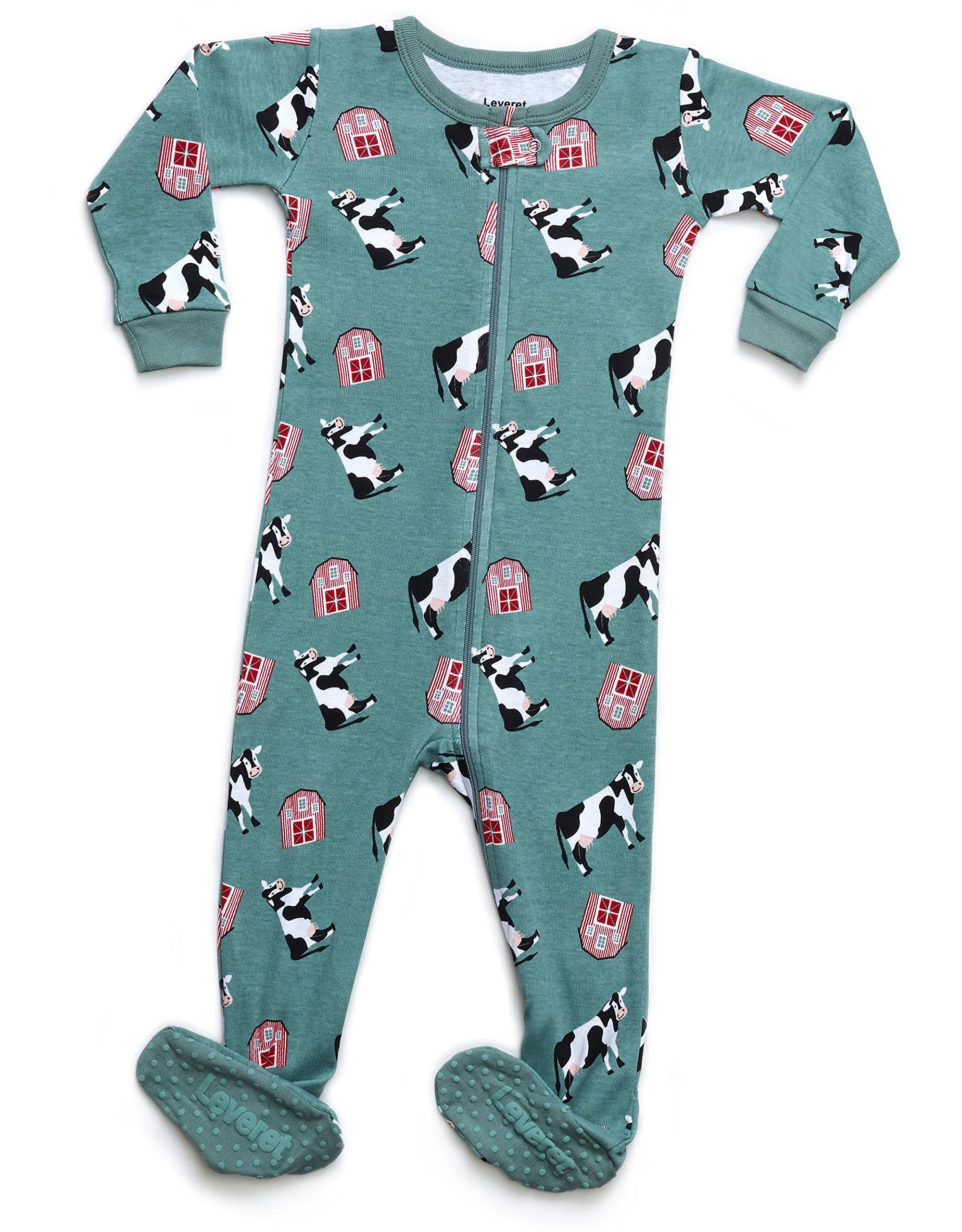 12 month cotton footed pajamas