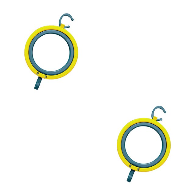Monstrate Soporte para sombrero apilable Gorra de béisbol Organizador de almacenamiento Perchero Amarillo Amarillo 2piezas Monstrate CBP263187