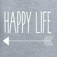 thumbnail image 5 of Wild Bobby, Happy Life Happy Wife Valentines Day Outfit His and Hers Matching Couples Crewneck Sweatshirts, Heather Grey, Mens 3XL-Womens S, 5 of 6