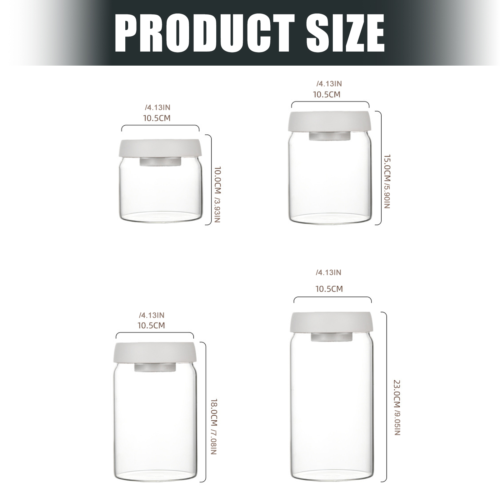 Travel Friendly Coffee Jar Leakproof Press Down Vacuum Seal Glass Container With Portable Design