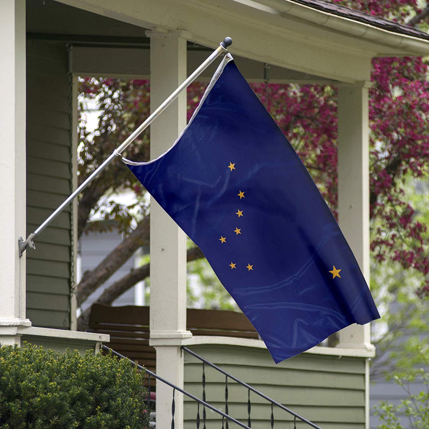 Alaska State Flag - 3ft x 5ft Knitted Polyester, State Flag Collection, Made in The USA