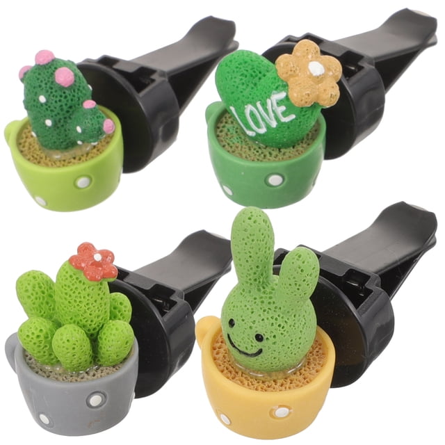 4 Uds ambientador de aroma para coche Clips de aromaterapia para Perfume Clips de ventilación Interior de coche
