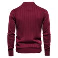 thumbnail image 3 of DPTALR Cardigan à Fermeture Éclair pour Homme, Col Montant, Tricoté, à Manches Longues, 3 of 4