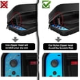 thumbnail image 5 of tui 1 pice (noir) pour Nintendo Switch et Switch OLED Pocket Cover Case avec 20 emplacements pour cartes en matriau anti-protection durable pour conso, 5 of 5