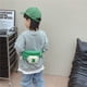 thumbnail image 2 of Bolso bandolera pequeño para niños, bolso de cintura con letras de colores en contraste, accesorio para cambiar pañales, bolso de moda para niños y niñas, 2 of 6