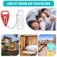 thumbnail image 4 of Portable Door Lock 2Pack Extra Lock for Additional Privacy and Safety in Home,Hotel and Apartment,Prevent Unauthorized Entry,Protect Family Security in Traveling,Home,Bedroom,Hotel,Apartment, 4 of 7