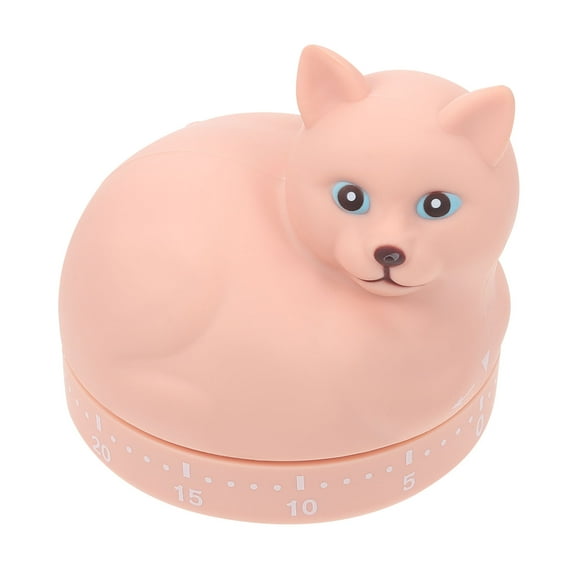 HEALEEP Manual Kitchen Timer 1Pcs in Pink Plastic for Cooking Assistance and Kitchen Use