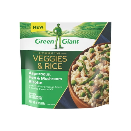 Green Giant Restaurant Style Asparagus, Pea & Mushroom Risotto, 10 oz Bag (Frozen)