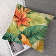 thumbnail image 7 of Acheng Palm Leaves with Lush Branches and Leaves Tropical Jungle Palm Leaves Short Plush Pillowcase Set of 2 White, 7 of 7