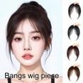thumbnail image 2 of Fluffy High-ceiling Wig Figure-eight Bangs Wig Piece Wig Middle-parted Fake Bangs Fluffy High-ceiling Wig Natural Air Bangs Increase Volume Wig Piece Daily, 2 of 8