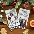 thumbnail image 2 of 50 Christmas Disposable Paper Decorative Guest Napkins, Xmas Tree Buffalo Plaid for Party Lunch Dinner Kitchen Bathroom, 2 of 7