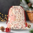 thumbnail image 6 of Super Soft Fabric Gift Bag Contraction Free Bag Mouth Pull Rope Design Red Ribbon Mouth For The Festival Rose Gold Foil Leopard Print_42 Small, 6 of 8