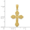 thumbnail image 3 of 14k Gold Polished INRI Small Crucifix Pendant, 3 of 3