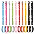 thumbnail image 1 of 20 Pulseras de Sintético de 10 Colores, con , Ajustables y Coloridas., 1 of 8