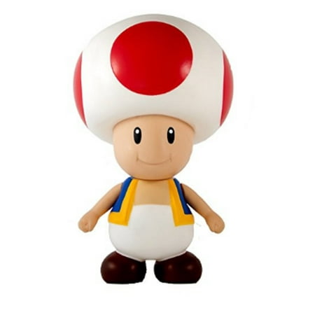 Mario Brothers 9" Large Vinyl Posable Action Figure - Toad