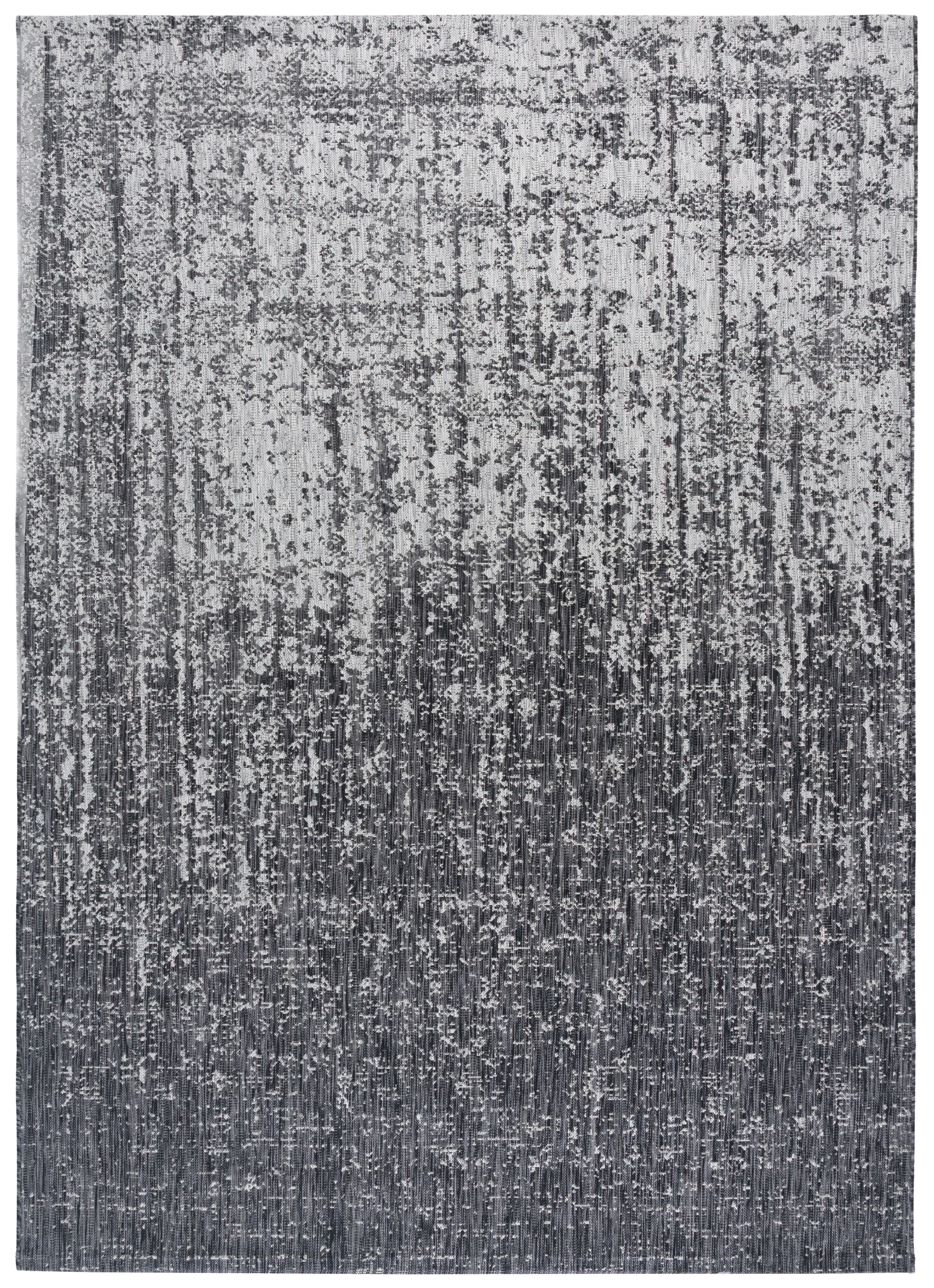 Safavieh Courtyard Orpa Abstract Indoor/Outdoor Area Rug, Black/Light Gray, 8' x 11'