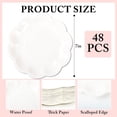 thumbnail image 2 of 48 platos de papel blanco desechables de 7 pulgadas con bordes festoneados para boda, cumpleaños, boda, compromiso, baby shower, suministros de fiesta (blanco, 7 pulgadas), 2 of 4