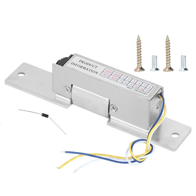 Serrure Cathode - DC 12V NC/NO-Type Serrure Électrique Cathode Sécurité d'Accès avec Retour de Signal