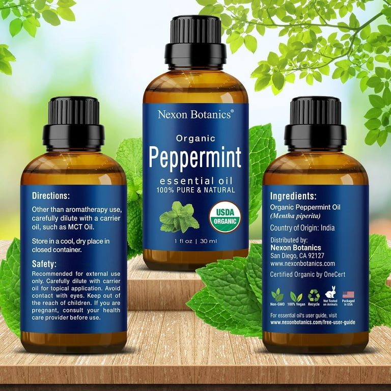 Naturex Pure Spearmint Essential Oil 100% All Natural Spearmint Oil for  Aromatherapy, Therapeutic Grade for Oriental Body Massage & Skin Care Oil  Come with Premium Quality Dropper - 4 Oz