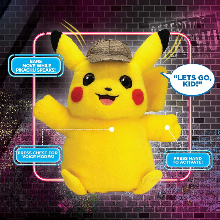 Pokémon Detective Pikachu Movie Interactive Talking Plush - 2 Voice Modes -  12 - Ages 2+ 